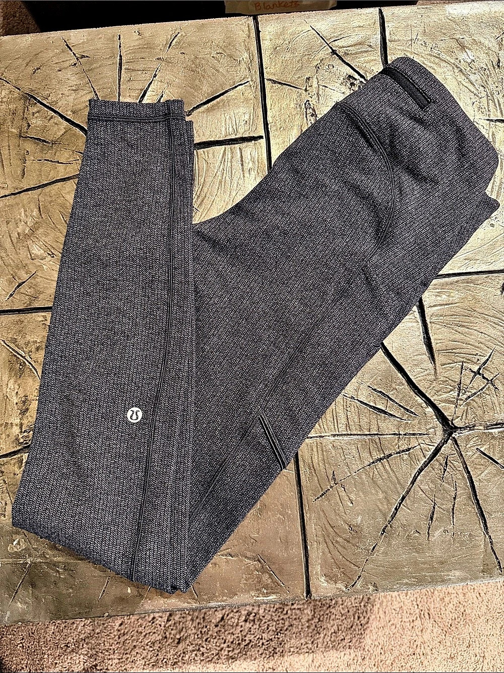 lululemon Wunder Train High-Rise Tight 25" *Herringbone Gray ~like new